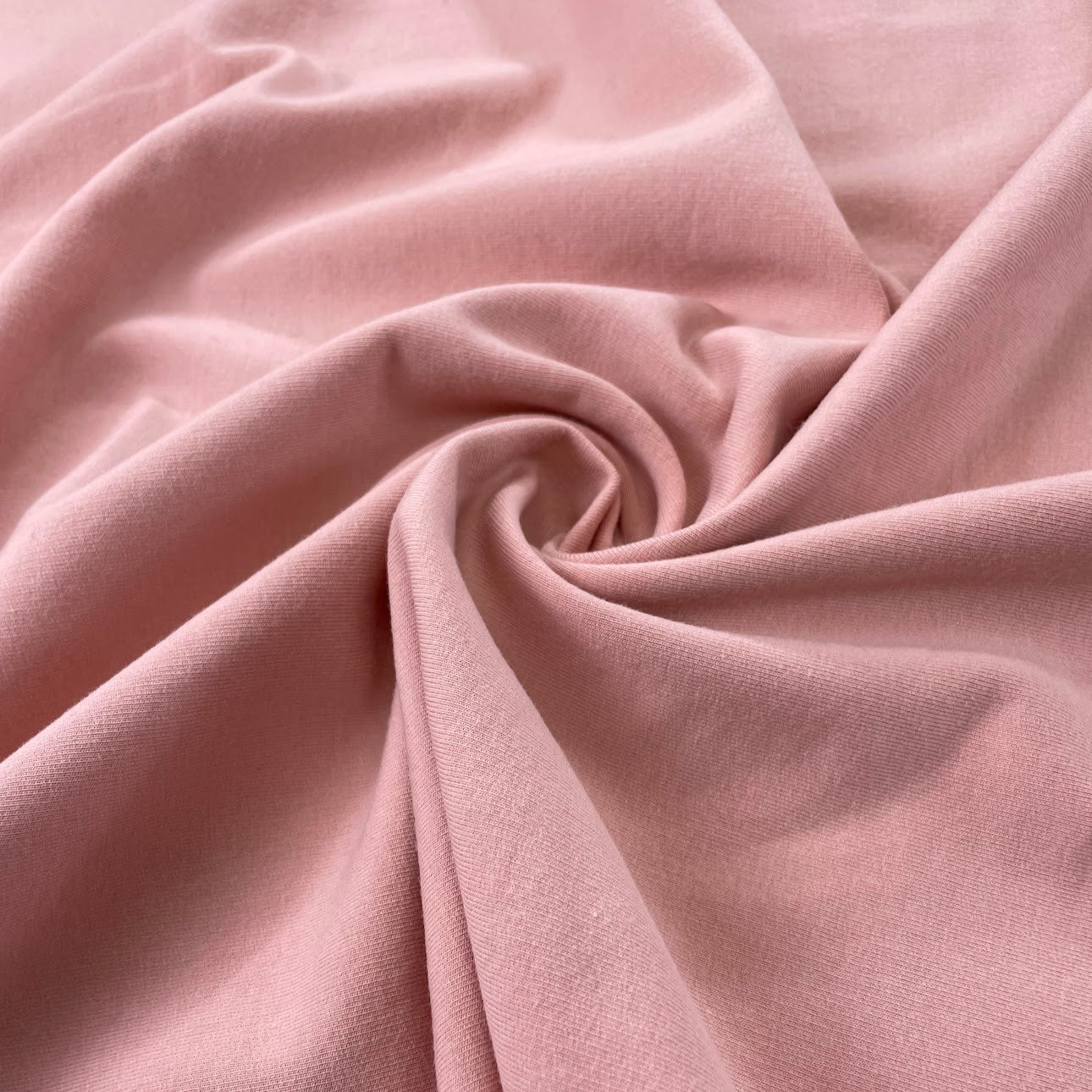 TENCEL™ Lyocell Organic Cotton Brushed Stretch Sweatshirt Fleece - Mellow Rose
