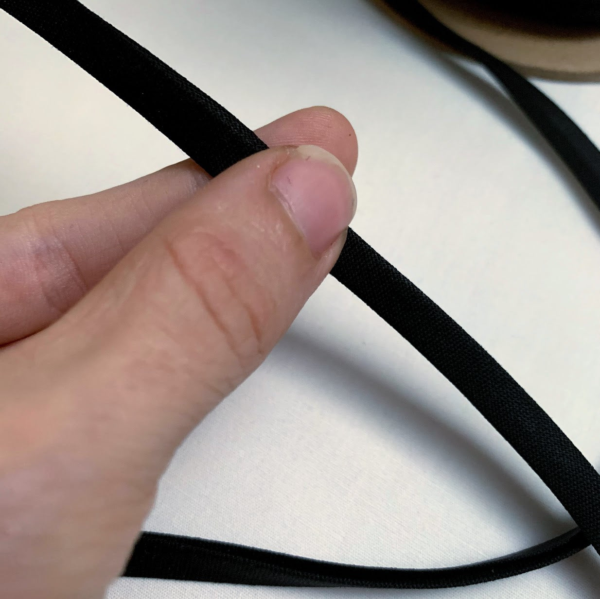 6mm Double Fold Bias Tape (1/4") - Black