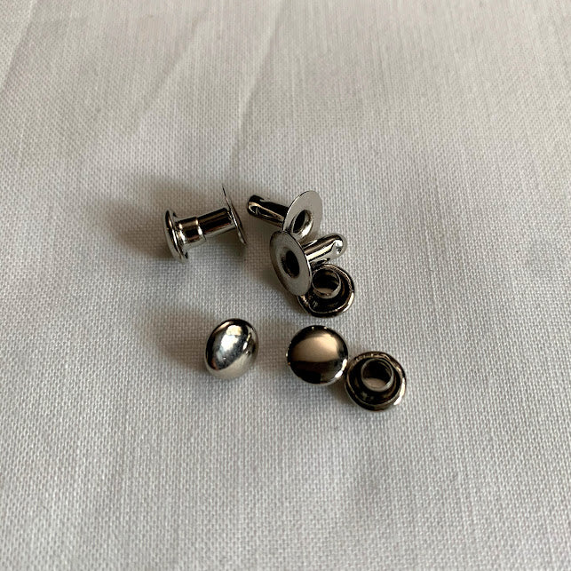 Nickel Rivets - Jeans - 7mm x 9mm - Set of Ten