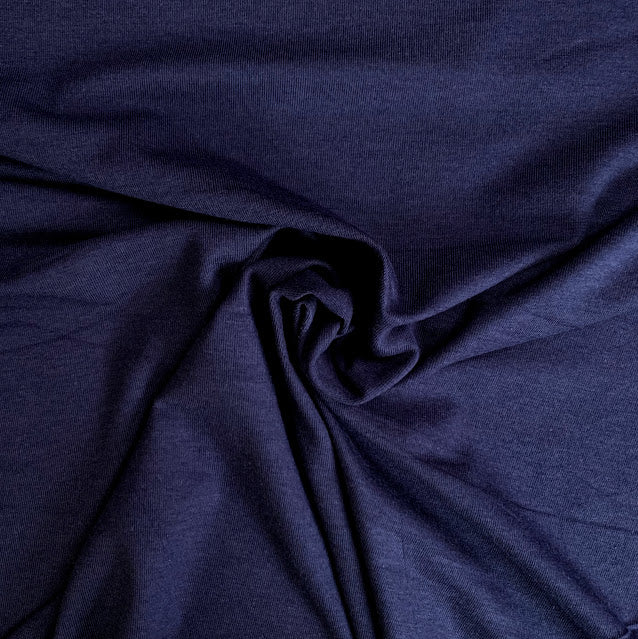 Bamboo/Cotton Stretch Jersey Knit - Rich Blue