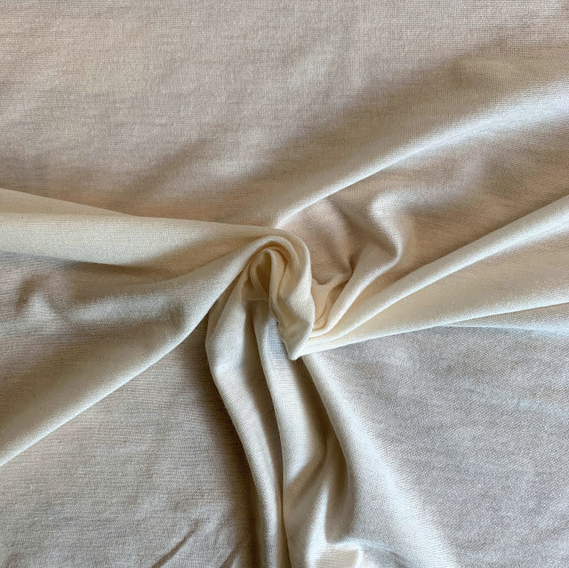 TENCEL™ Lyocell Merino Spandex Jersey - Vanilla - Natural/Cream