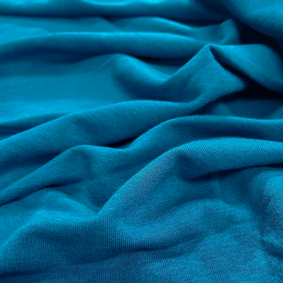 TENCEL™ Lyocell Organic Cotton French Terry - Moroccan Blue