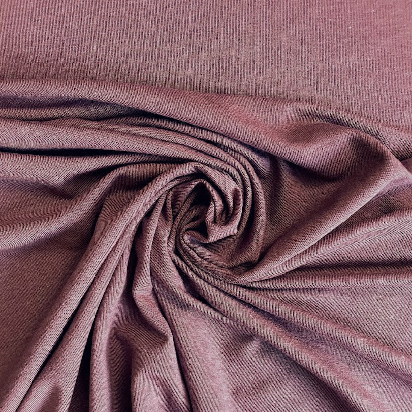 TENCEL™ Lyocell Organic Cotton Spandex Jersey - Rose Brown