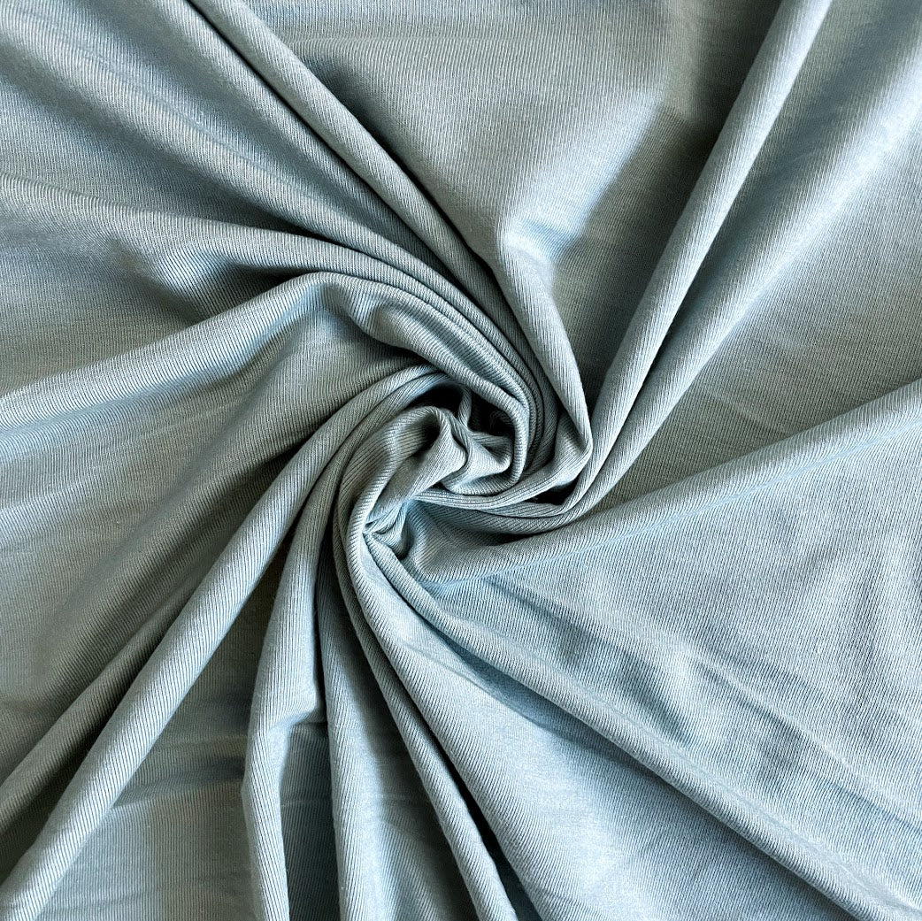 TENCEL™ Lyocell Organic Cotton Spandex Jersey - Green Mist
