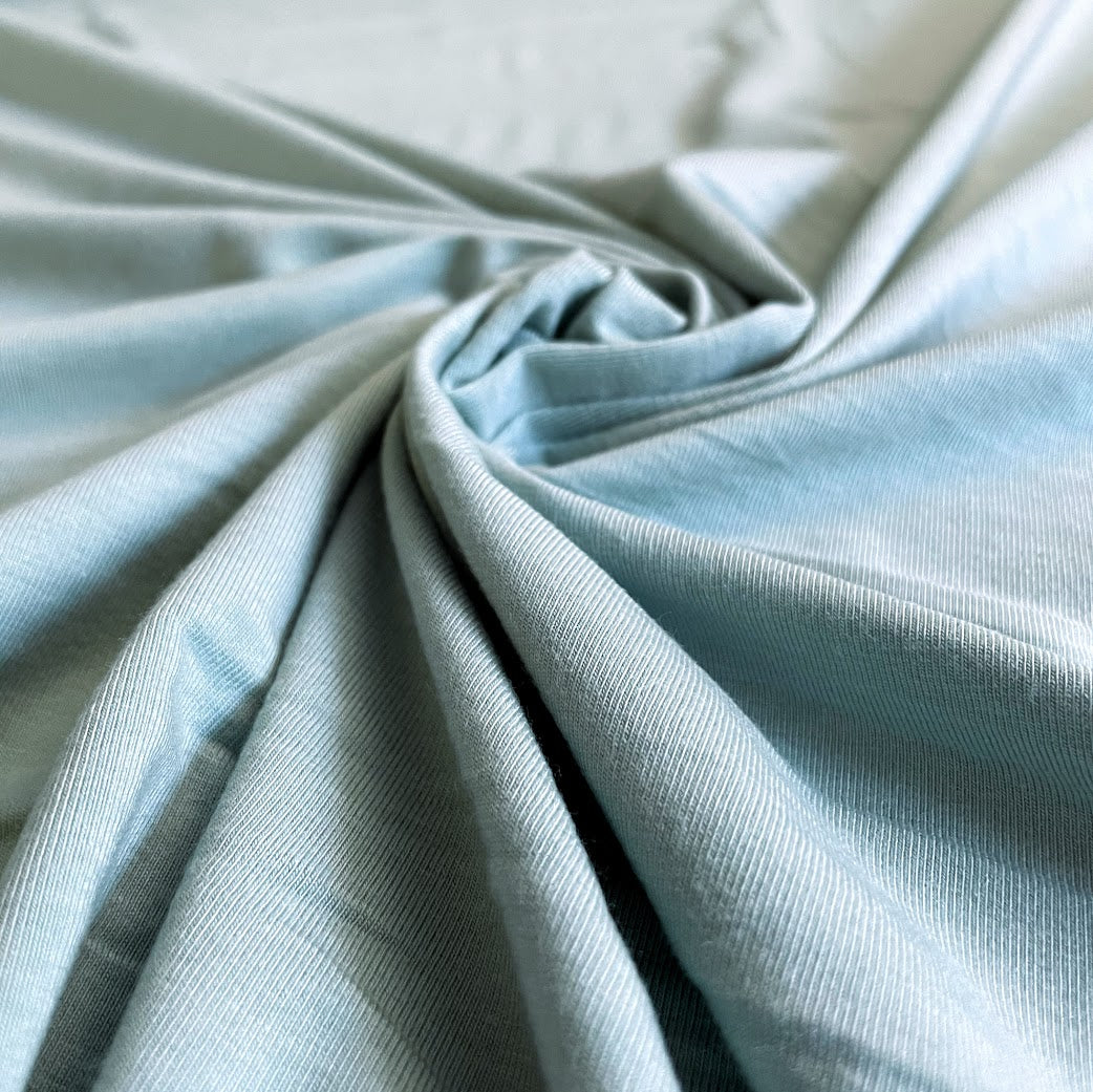 TENCEL™ Lyocell Organic Cotton Spandex Jersey - Green Mist