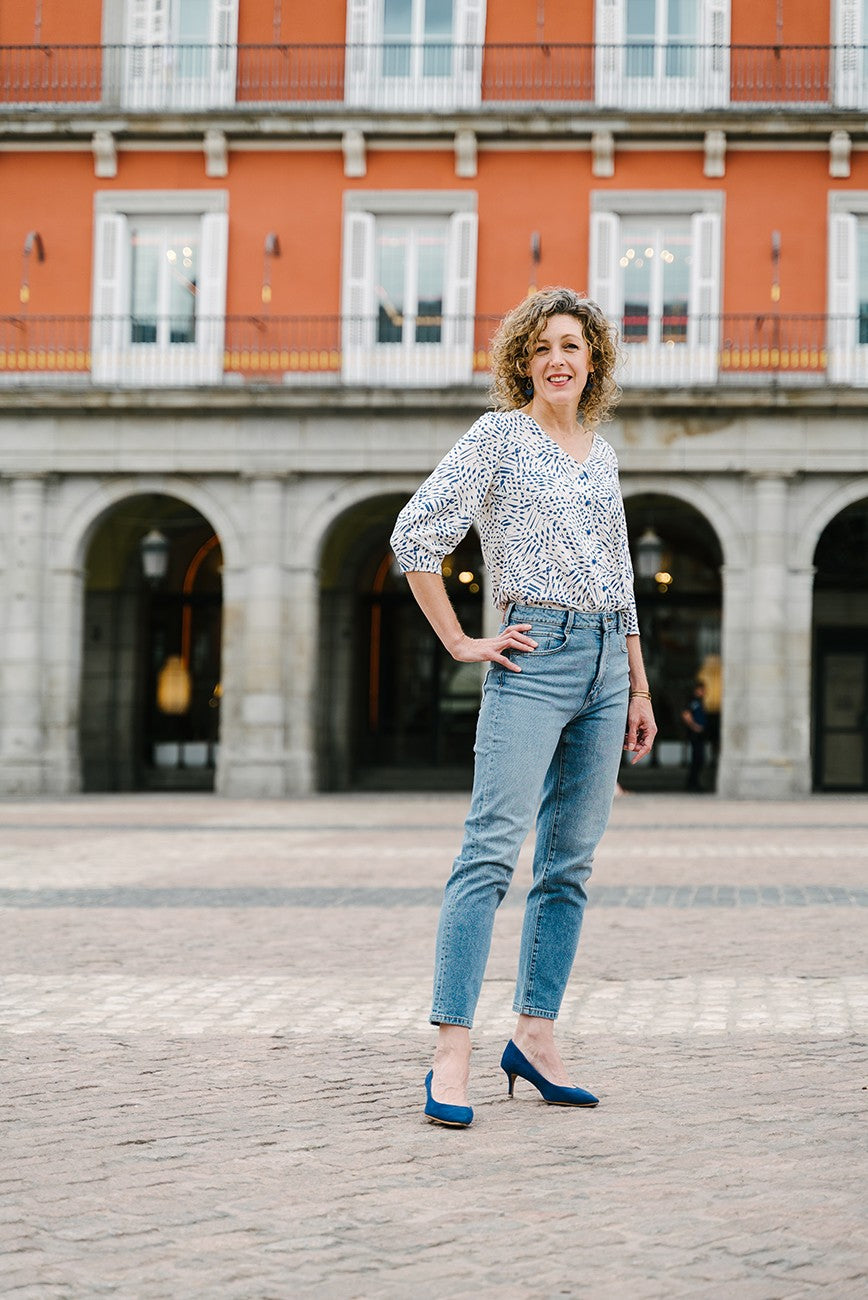Liesl + Co - Geneva V-Neck Blouse Sewing Pattern