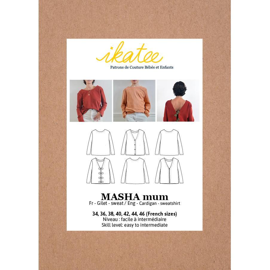 Ikatee - MASHA Adult cardigan/sweater - 34/46 - Paper Sewing Pattern