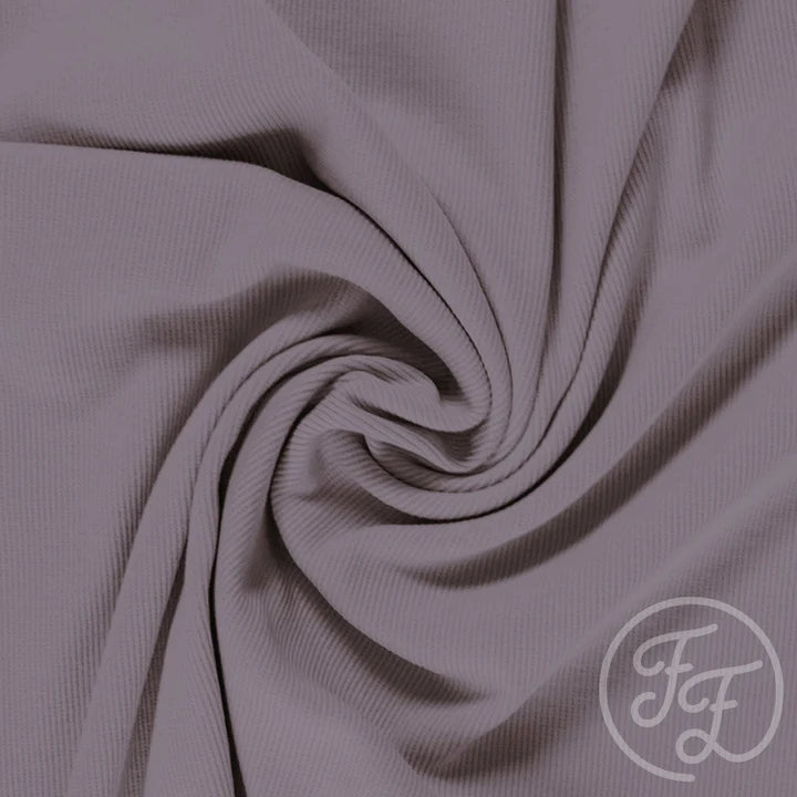 Purple Dove Uni Solid Cotton Rib Knit