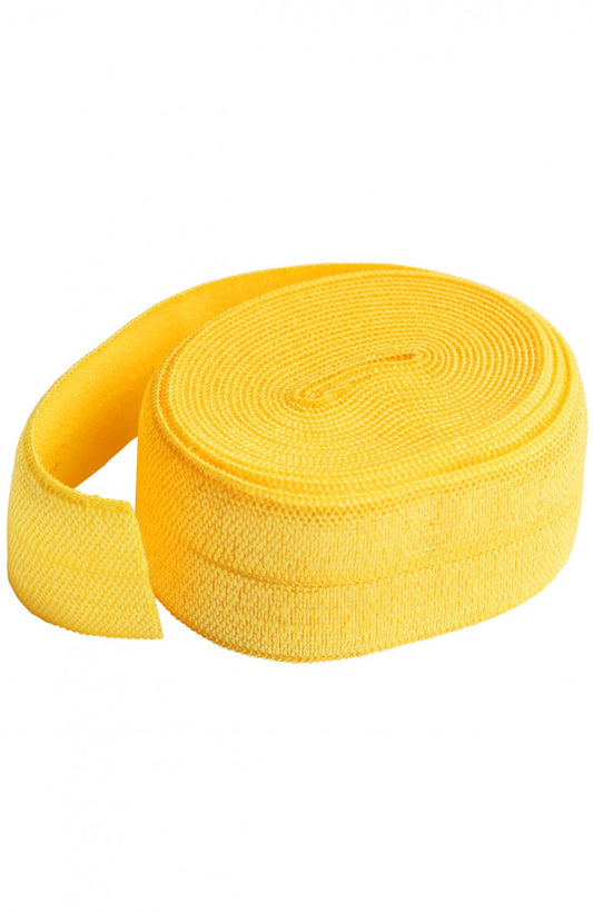 3/4" (20mm) Fold Over Elastic FOE - Yellow