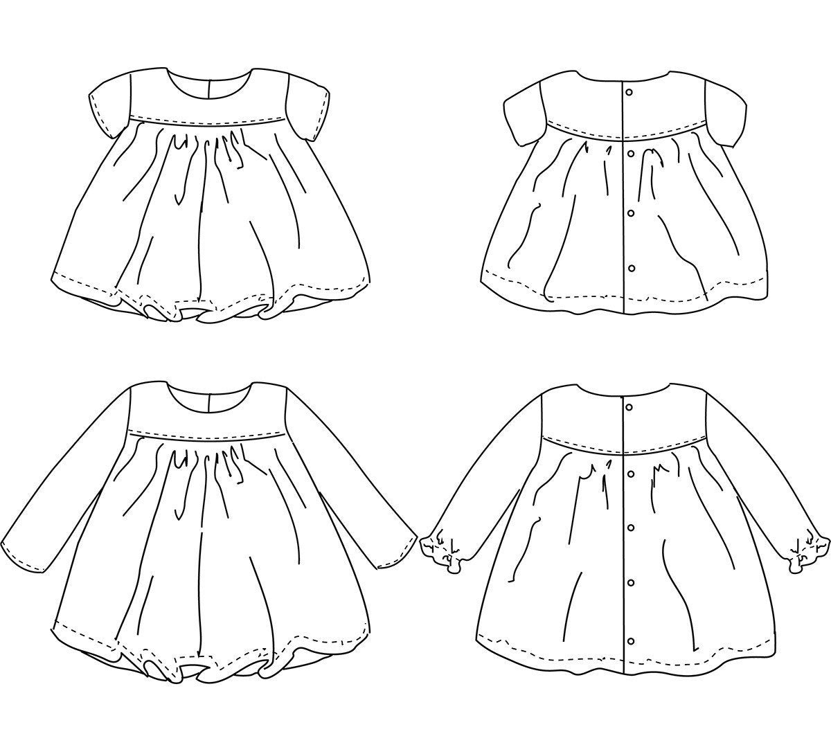 Ikatee - OSLO Shirt & Dress - Baby 6M-4Y - Paper Sewing Pattern