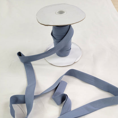 Quilt Bias Binding Extra Wide Double Fold 25mm (1") - Grey Blue