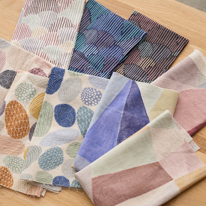 Pathway by Bookhou - Scallops - 3A - Cotton Linen Fabric