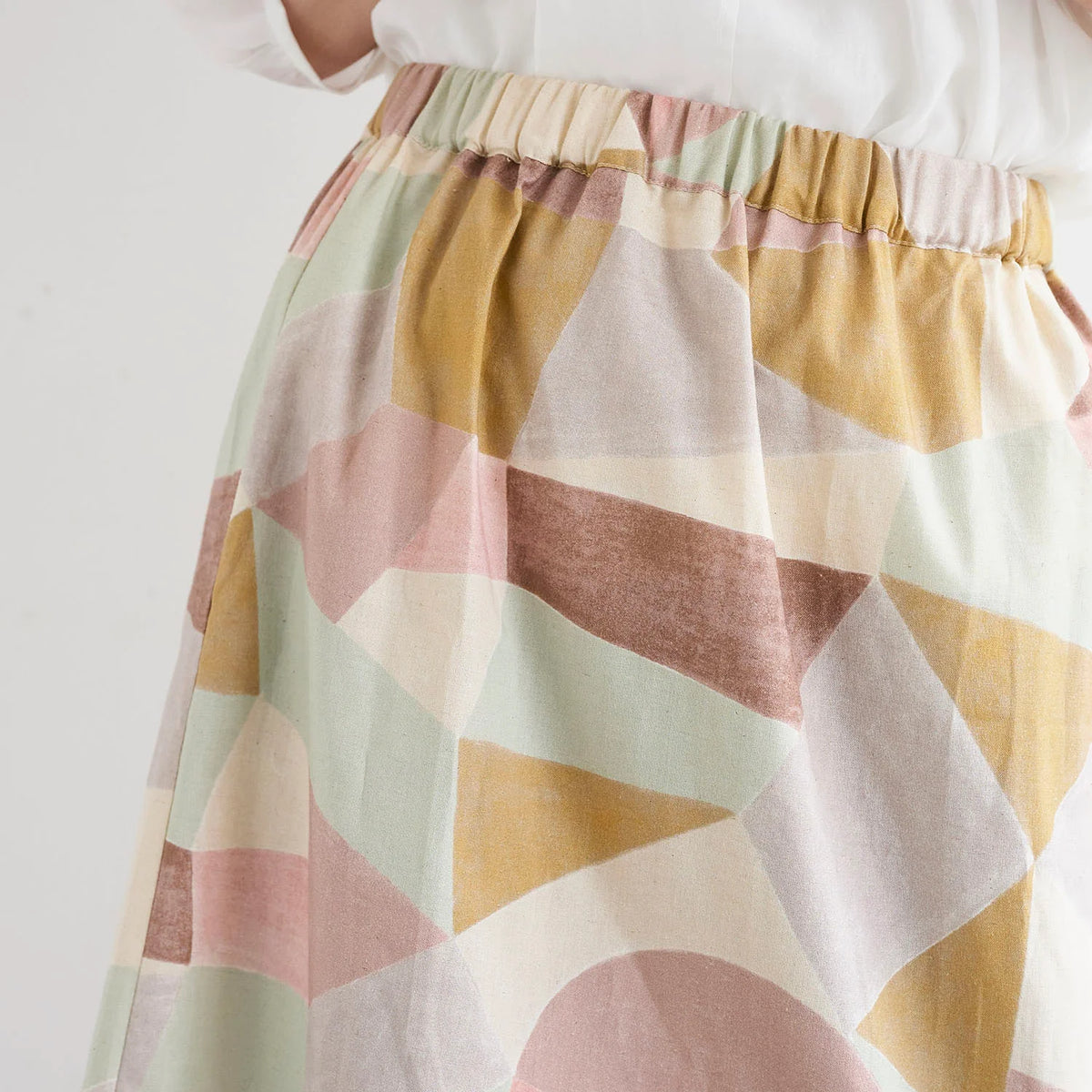Pathway by Bookhou - Shapes - 2A - Cotton Linen Fabric
