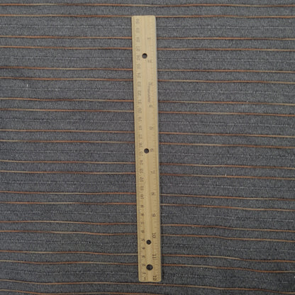 Yarn Dyed Cotton Blend Stretch Twill - Charcoal Stripe - Film Studio Deadstock