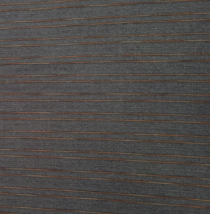 Yarn Dyed Cotton Blend Stretch Twill - Charcoal Stripe - Film Studio Deadstock