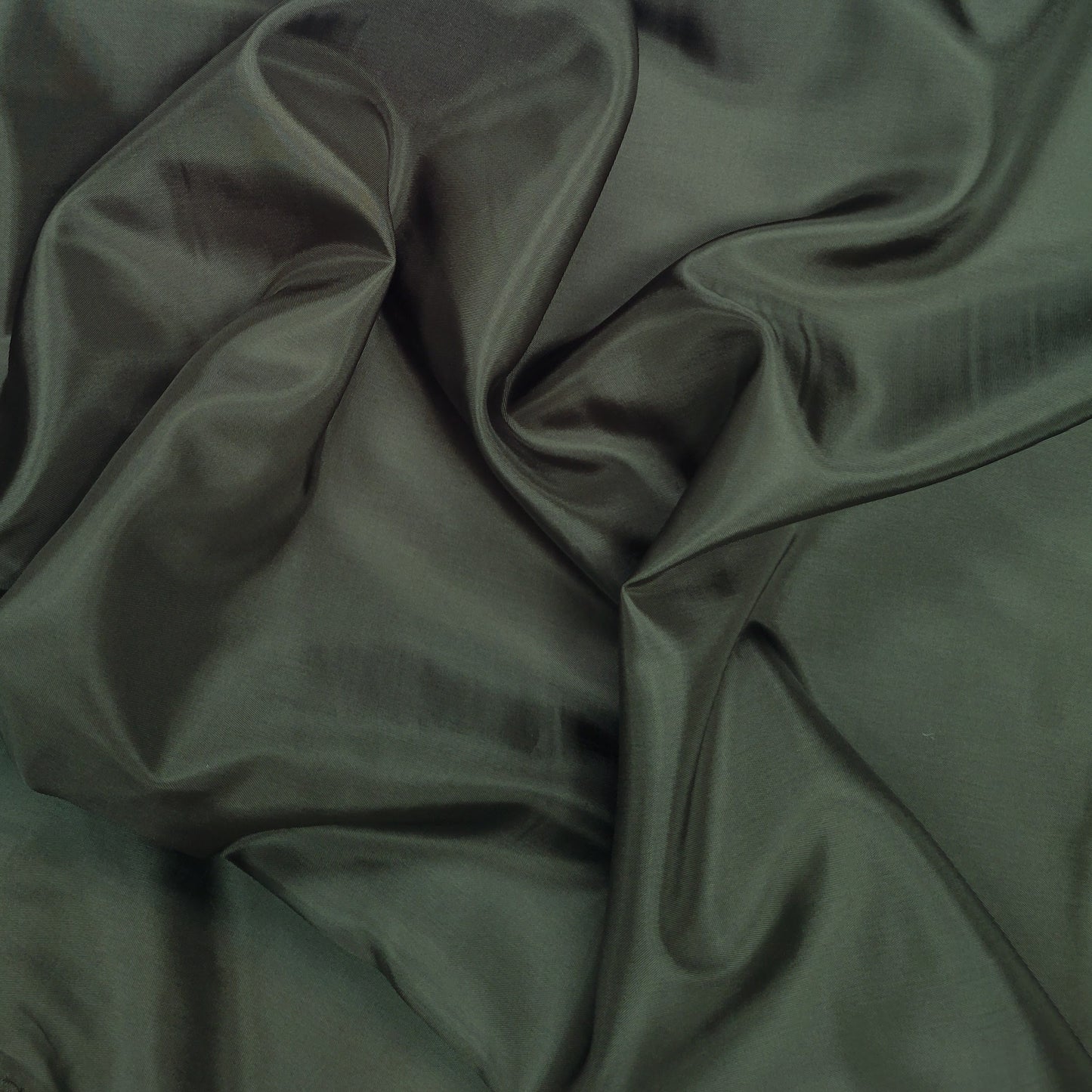 Silky Acetate - Dark Green - Deadstock