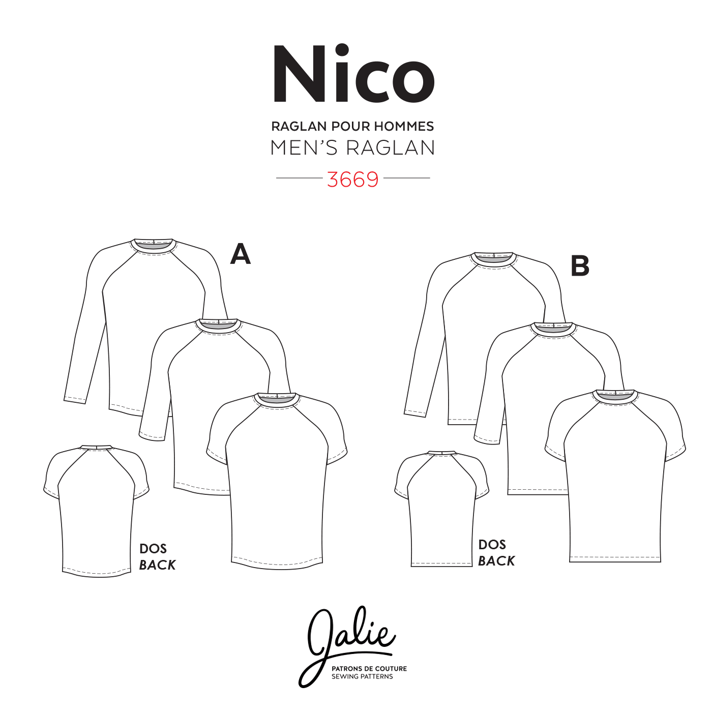 Jalie - 3669 - NICO Raglan Tee