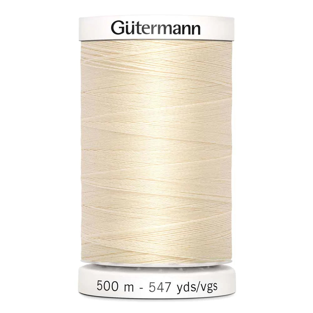 Gütermann Sew-All Thread 500m - Ivory Col. 800