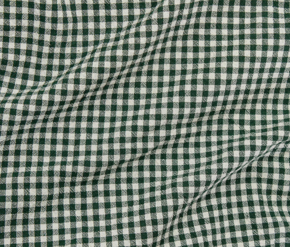 Organic Yarn Dyed Cotton - Pine Gingham