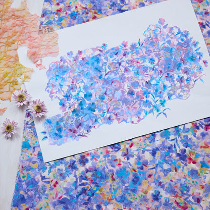 Mumea - Pansy - 4A - Fine Cotton Sheeting Fabric