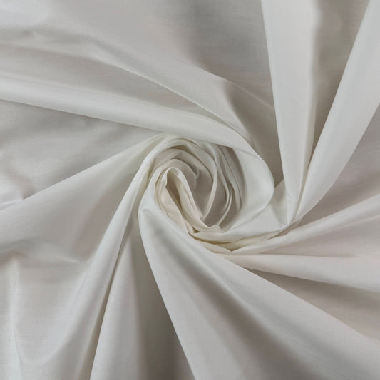 Crisp European Cotton Poplin - White
