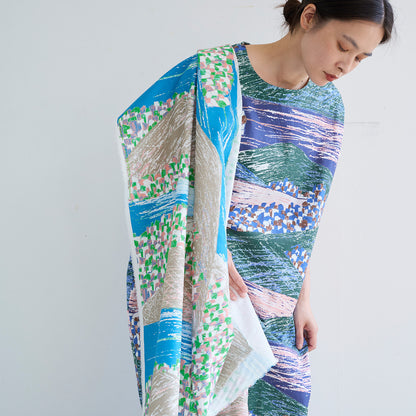 Keshiki - Lake & City - 2A - Cotton Viyella Twill Fabric