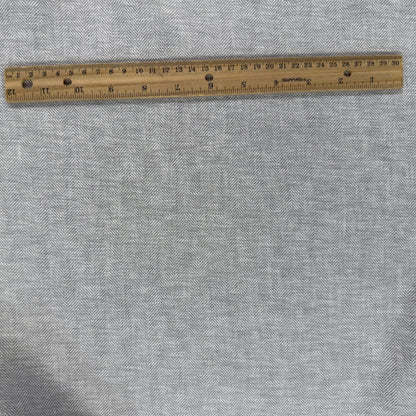 Yarn Dyed Linen Cotton Herringbone - Light Grey