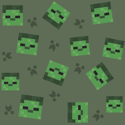 Minecraft Zombie Digitally Printed Cotton Jersey Knit