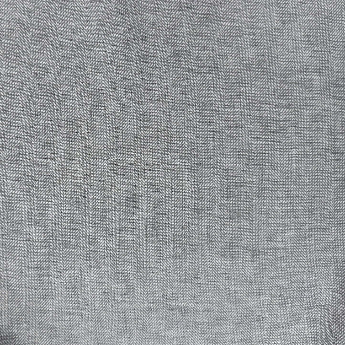 Yarn Dyed Linen Cotton Herringbone - Light Grey