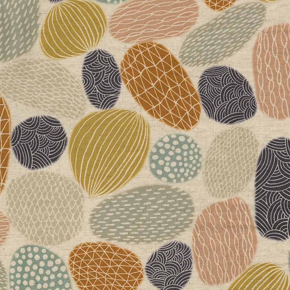 Pathway by Bookhou - Stones - 1C - Cotton Linen Fabric