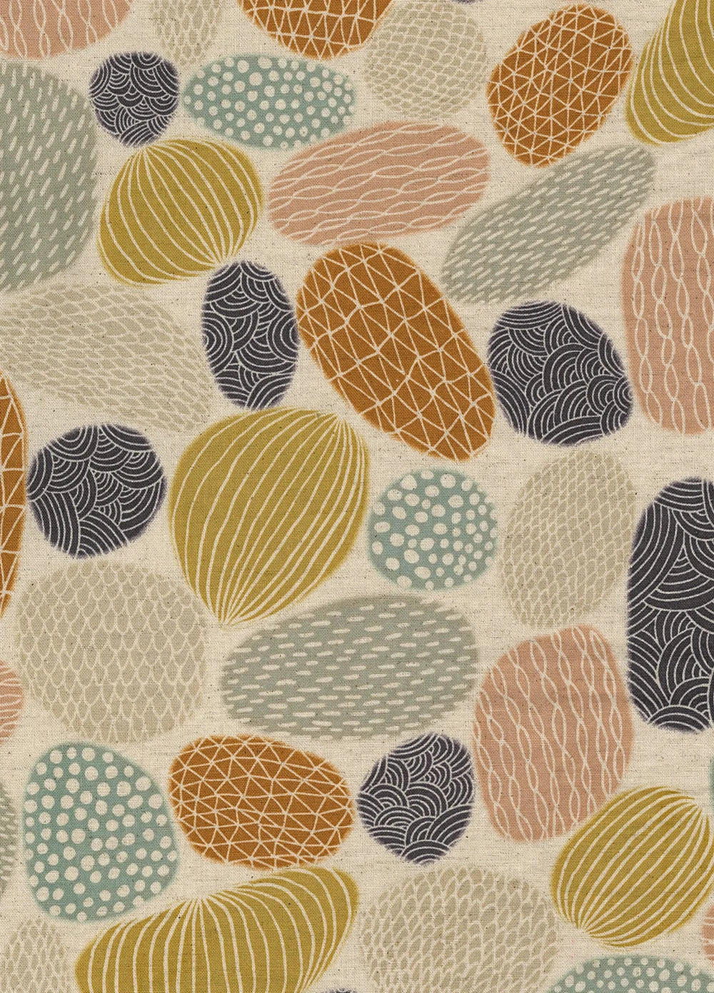 Pathway by Bookhou - Stones - 1C - Cotton Linen Fabric