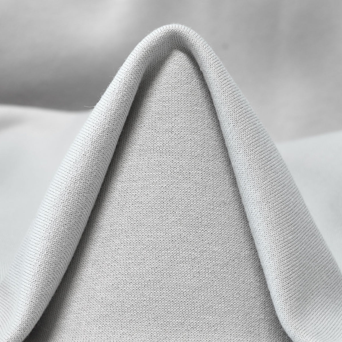 Cashmere Cotton Sweatshirt Fleece - Grey - Designer Deadstock - Made in Italy