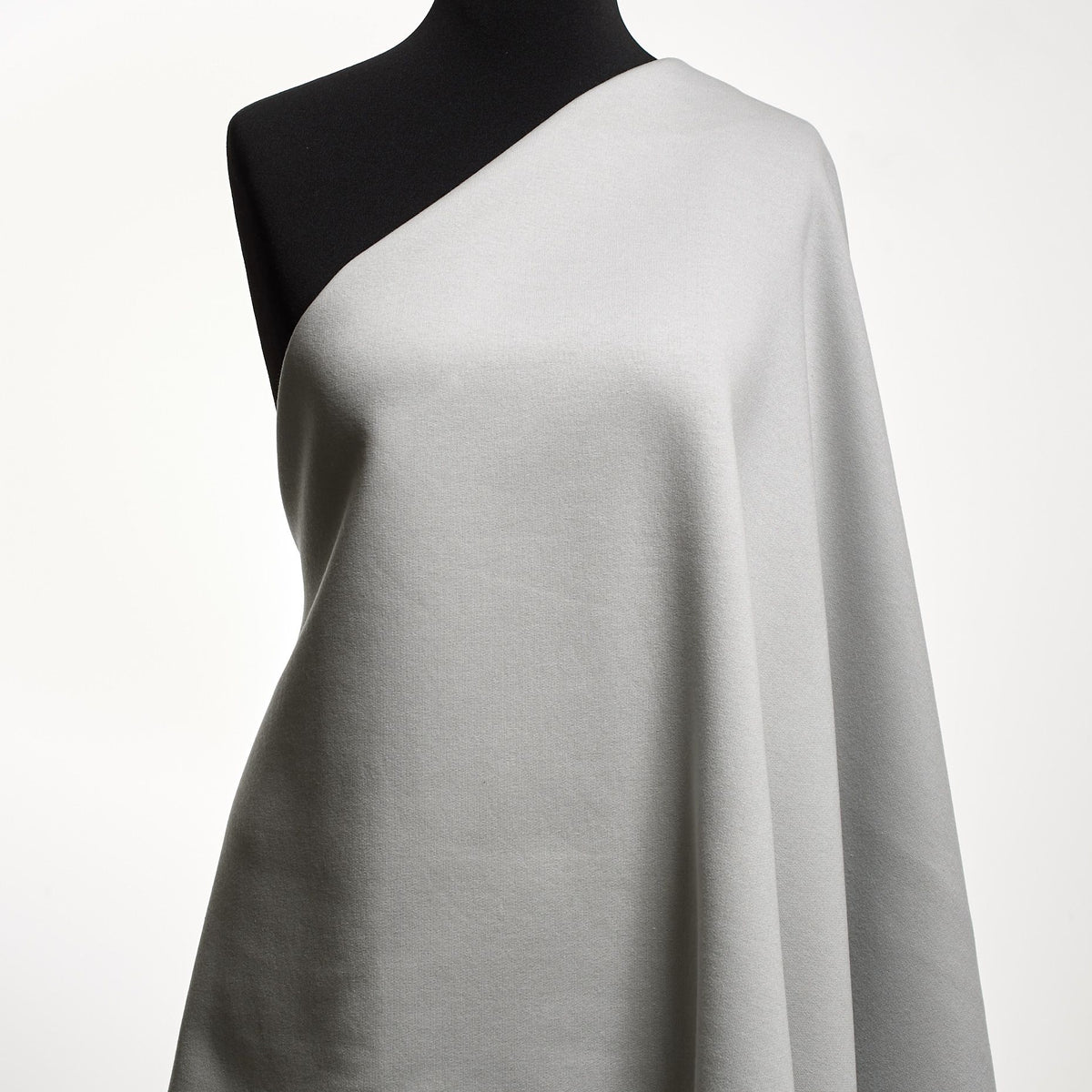 Cashmere Cotton Sweatshirt Fleece - Grey - Designer Deadstock - Made in Italy