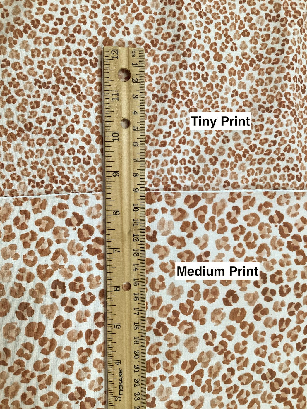 Leopard Spots Tiny - Sand - Cotton Jersey Knit