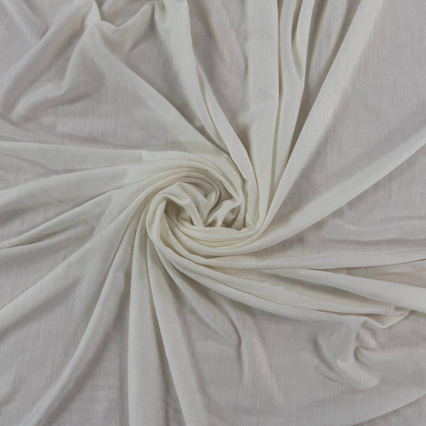 Superfine Merino Wool Jersey - Snow - Natural/Cream