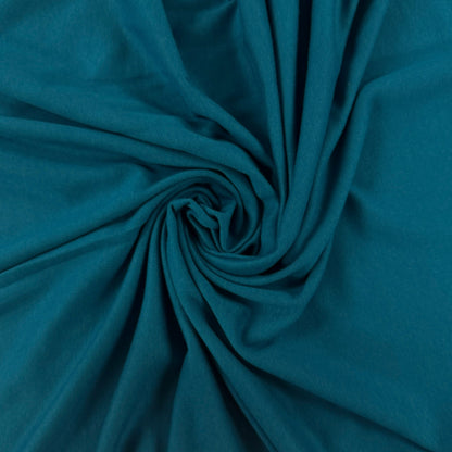 Bamboo Cotton 1x1 Rib Knit - Moroccan Blue