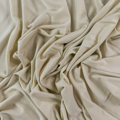 Bamboo Cotton 1x1 Rib Knit - Vanilla/Natural