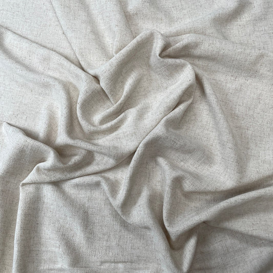 Silky Linen Viscose Noil - Natural