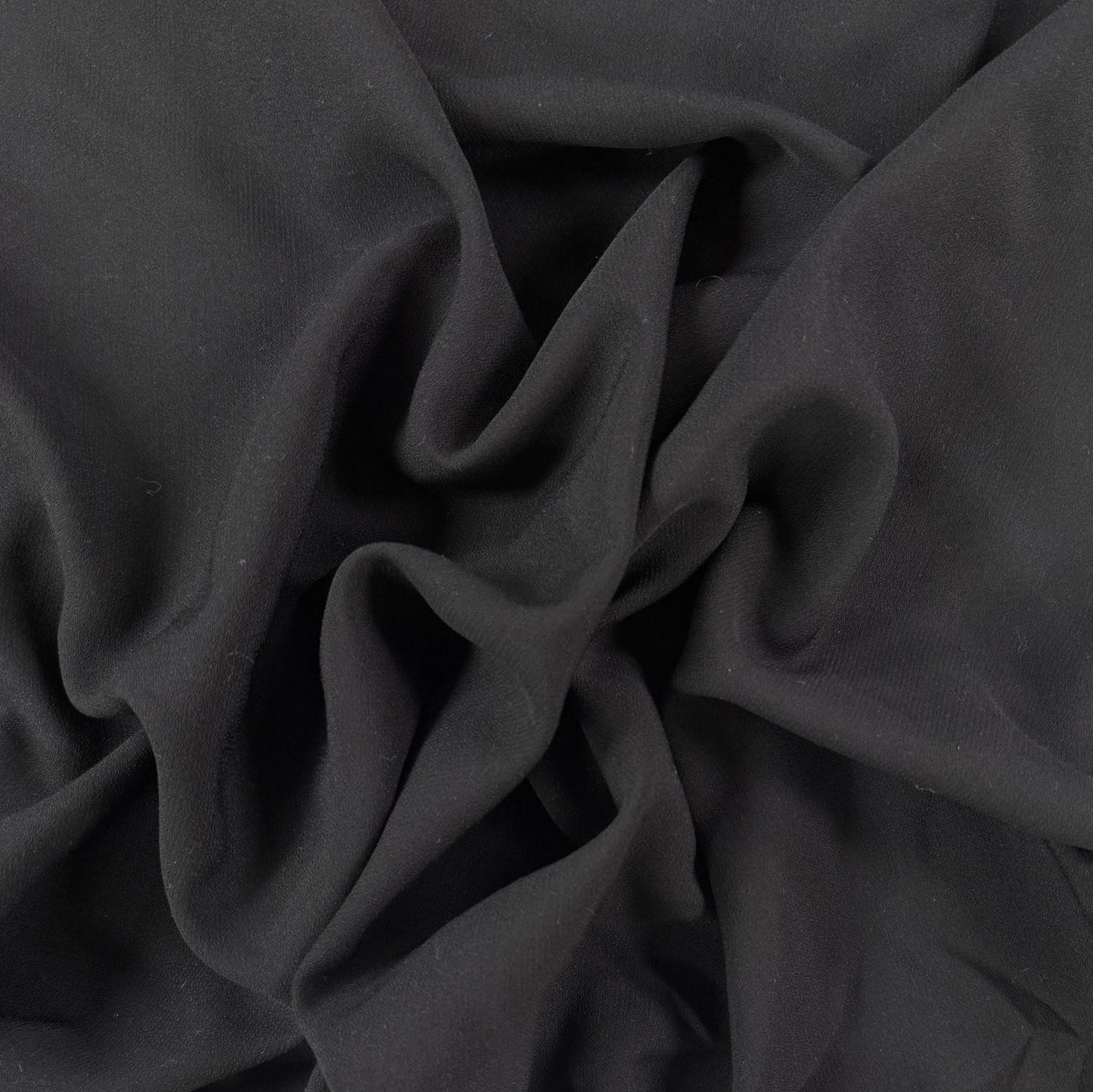 Wool Acetate Crepe Soiree - Black - Film Studio Deadstock