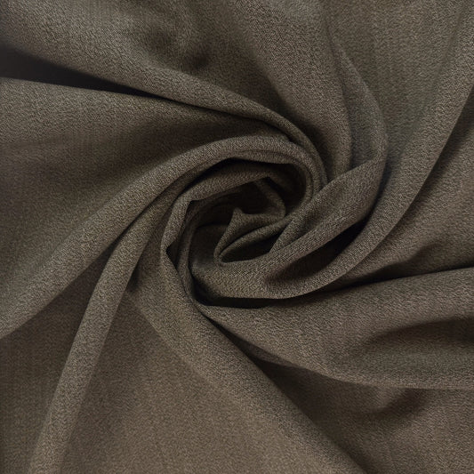 Yarn Dyed Wool Twill - Heathered Brown - Film Studio Deadstock