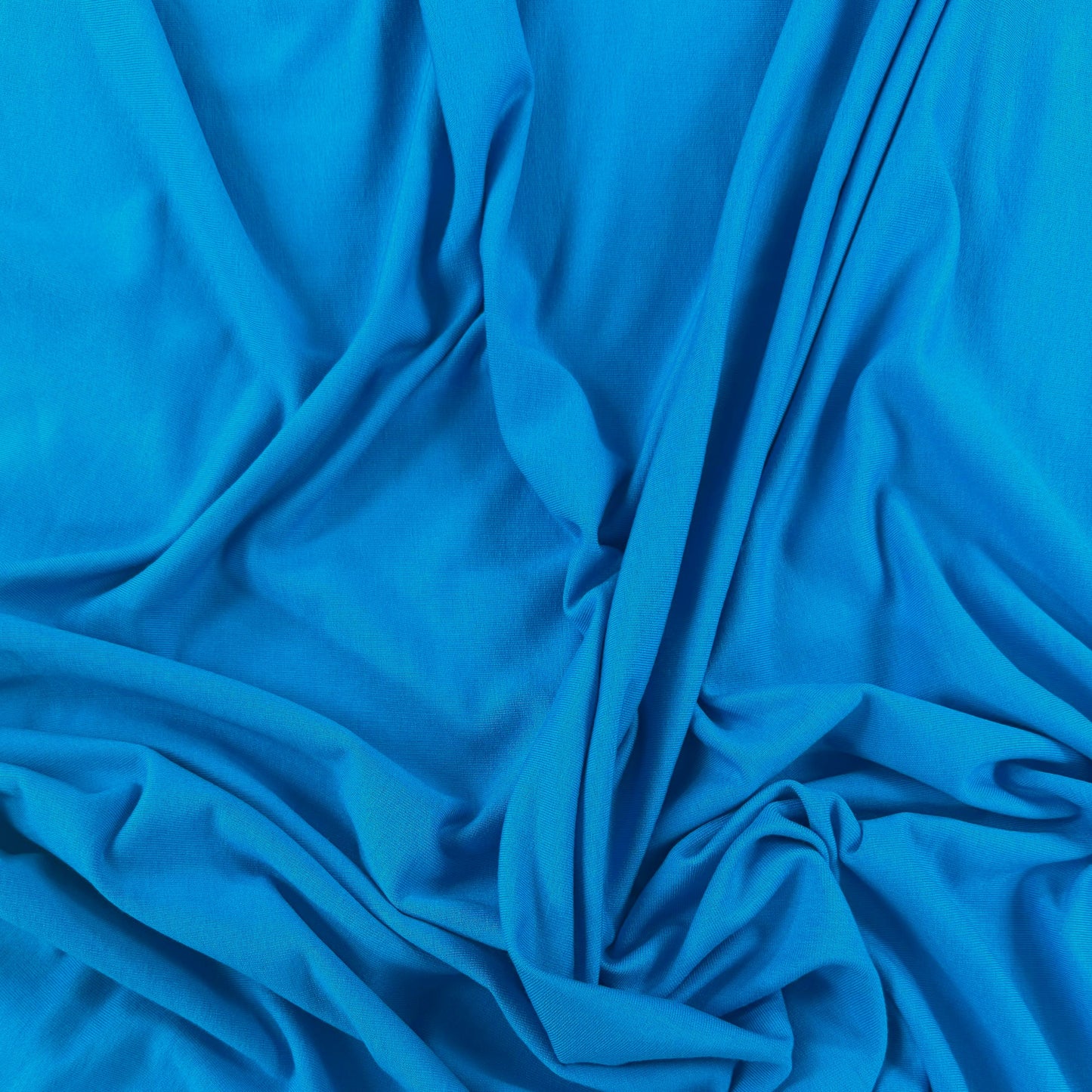 Bamboo Cotton French Terry - Turquoise Blue