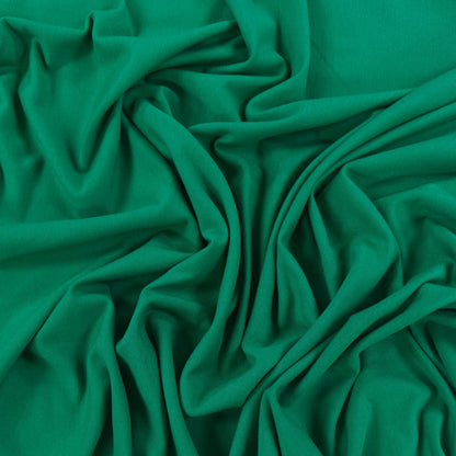 Bamboo Cotton French Terry - Holly Green