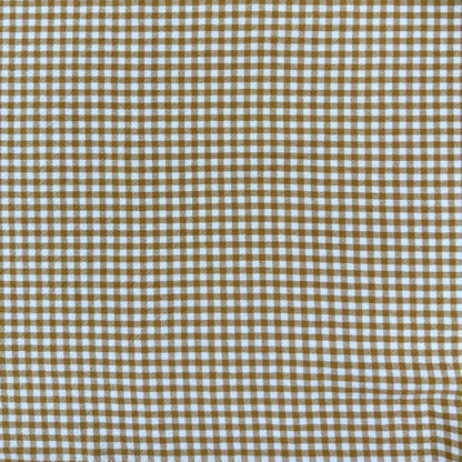 Organic Yarn Dyed Cotton - Mustard Gingham