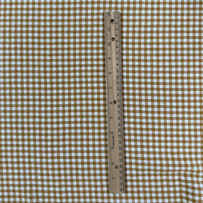 Organic Yarn Dyed Cotton - Mustard Gingham
