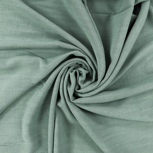 Silky Linen Viscose Noil - Mineral Green