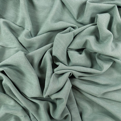 Silky Linen Viscose Noil - Mineral Green