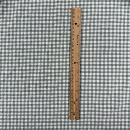 Organic Yarn Dyed Cotton - Sage Gingham
