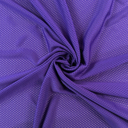 Polyester Tricot Sports Mesh - Purple - Local Deadstock