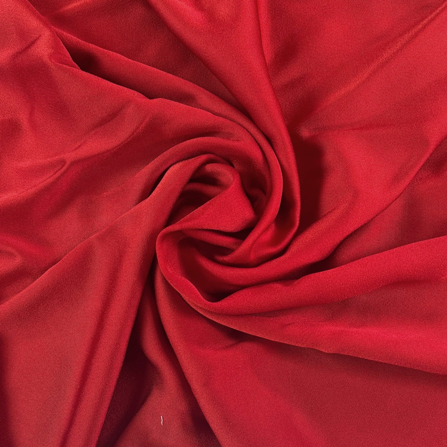 Heavier Acetate Viscose Stretch Crepe - Red - Designer Deadstock