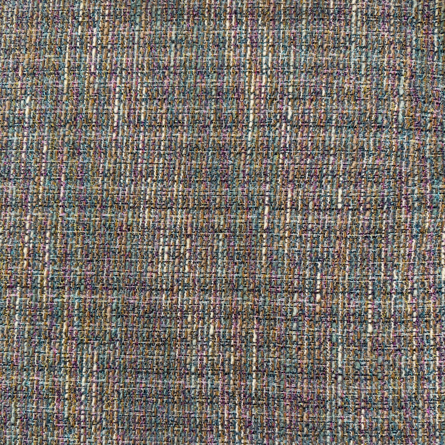 Textured Cotton Tweed Coating - Rainbow - Designer Deadstock